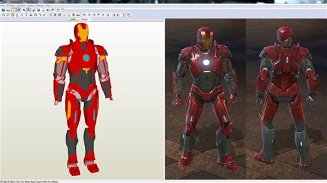 Iron Man Pepakura Files Monitorxaser