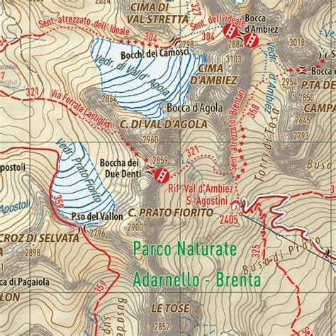 13 Gruppo Di Brenta Sud Map By Geoforma Fze Avenza Maps