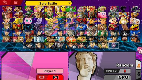 Character Select Screen Organized By Series Super Smash Bros Ultimate Mods