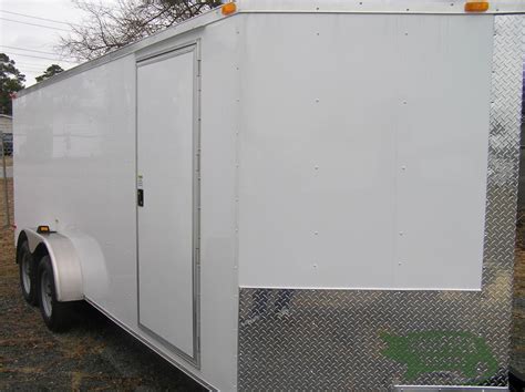 X Ta Trailer White Ramp Side Door Snapper Trailers