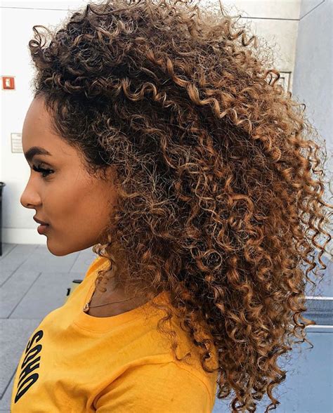 Pin By Courtney Pearson On Ombrebalayage Hair Highlights Curly Hair