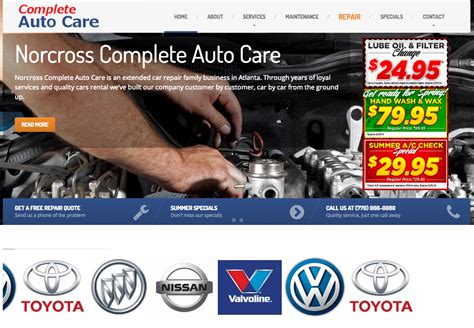 Norcross Complete Auto Repair Digital Marketing Agency Atlanta Ga