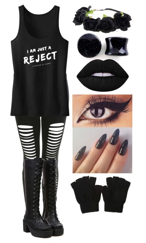 emo by amazingnatalee liked on polyvore featuring miss selfridge and lime crime cute emo
