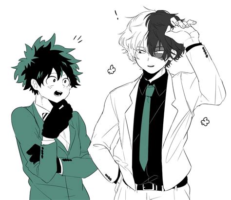 Midoriya Izuku And Todoroki Shouto Hero Academia