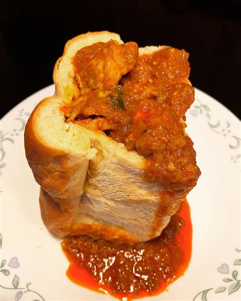 I Ate Chicken Bunny Chow A South African Fast Food Dish Consisting Of