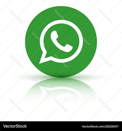 Whatsapp Logo Icon Royalty Free Vector Image Vectorstock