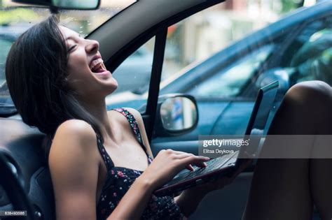 Young Woman Having Fun High Res Stock Photo Getty Images
