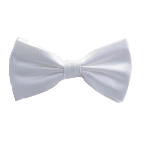 White Silk Bow Tie For Men Pre Tied Classy Men Collection