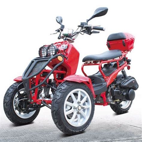 50cc Three Wheel Ruckus Style Trike Scooter Moped Mopeds Trike