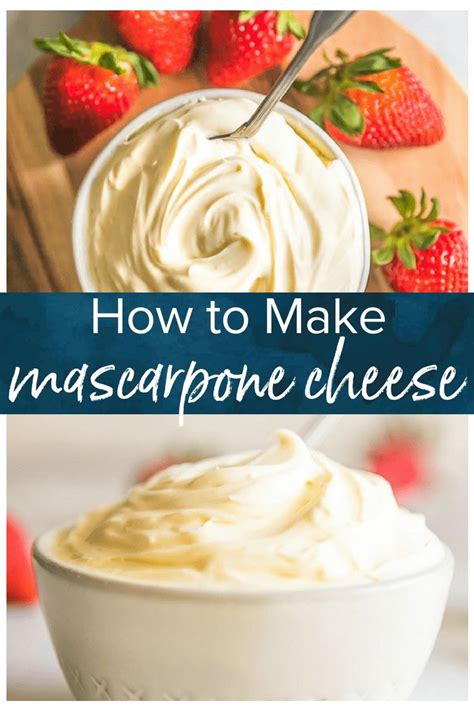 This Mascarpone Cheese Recipe Is Creamy Delicious And Easy To Makeuse This Homemad