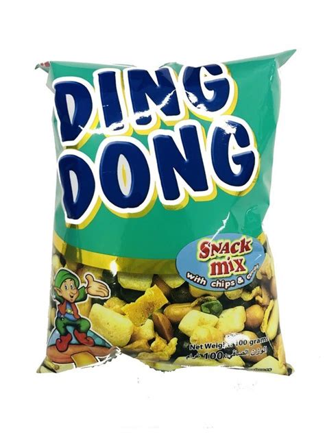 ding dong snack mix with chips and curls 100g