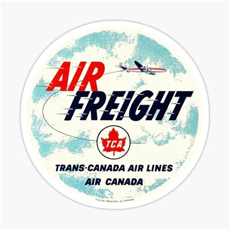 Trans Canada Air Lines Air Freight Sticker For Sale By Bloxworth