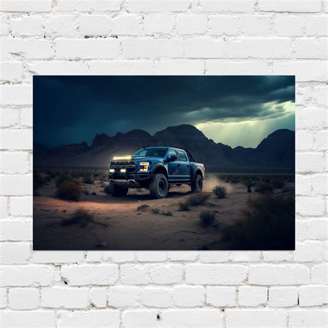 Ford F 150 Raptor Repro Ford Raptor Poster Print Ai Generated Ford