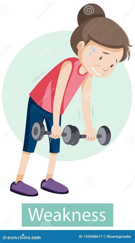 Cartoon Character With Weakness Symptoms Stock Vector Illustration Of