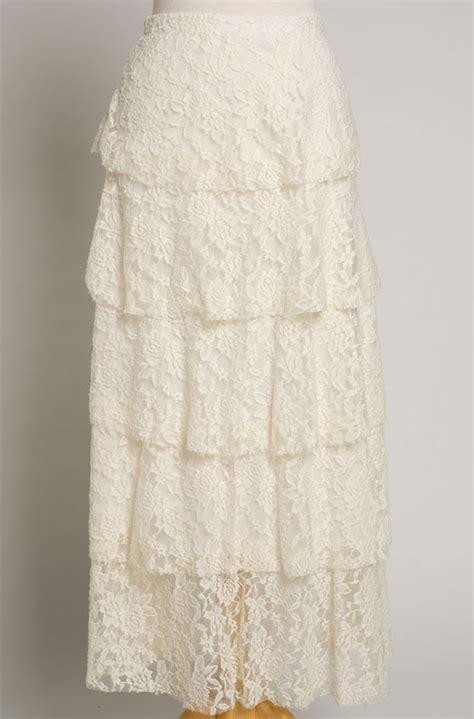 Layered Long Lace Skirt 7 Days To Ship Ann N Eve Exclusive Made