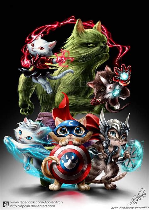 Commission Cat Avengers By Apolar On