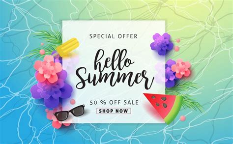 Summer Special Offer Sale Poster Vector 02 Free Download