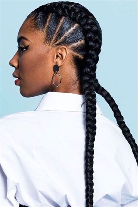 5 Ways To Wear The Two Braid Cornrow Style Everyones Rocking Unruly