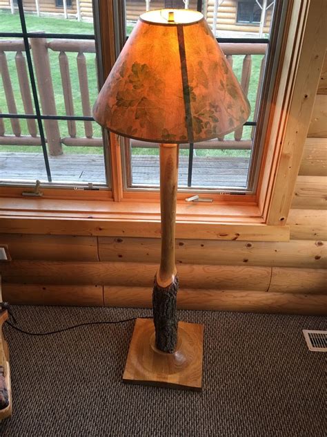 Cabin Style Lamps Cabin Style Floor Lamp Shade Wilderness Lamp