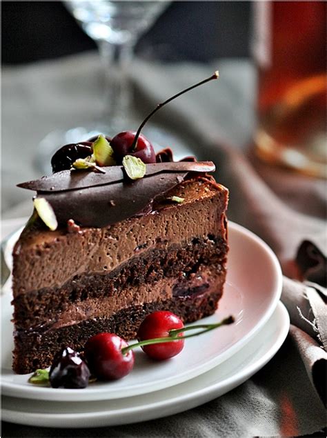 Mary berry's rich, indulgent chocolate mousse cake is fit for a celebration and makes a stunning centrepiece. Dark Chocolate And Espresso Mousse Cake Recipe — Dishmaps