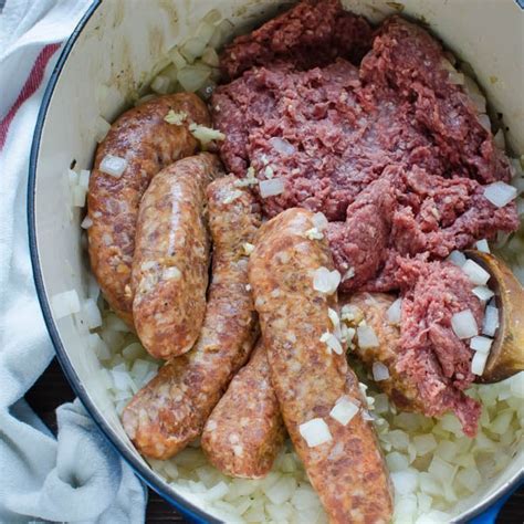 Sausage And Mushroom Ragout Garlic And Zest