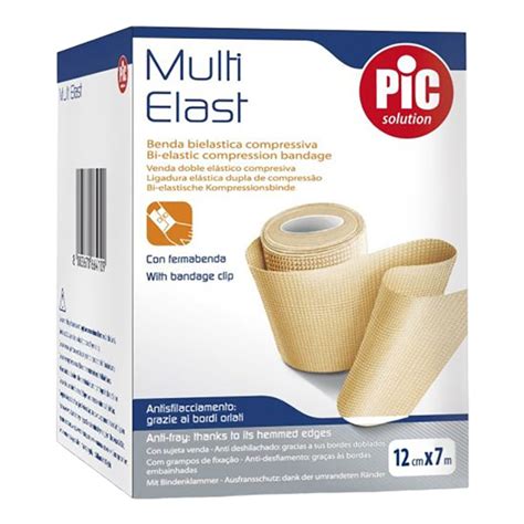 Pic Multi Elast Dvosmerni Kompresijski Povoj 12 Cm X 7 M Prvalekarna