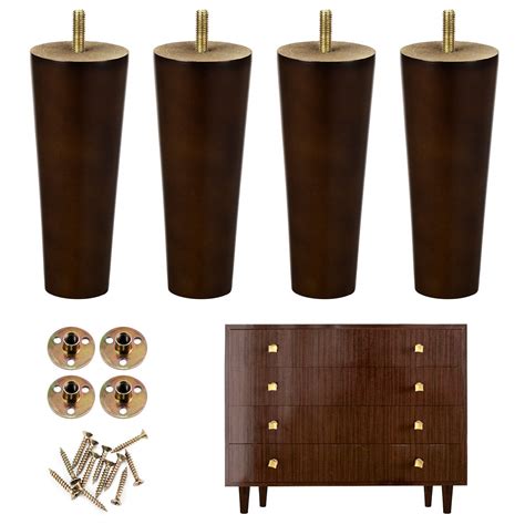 One Wood Furniture Legs 6 Inch Sofa Legs Replacement Legs Set Of 4 Ebay
