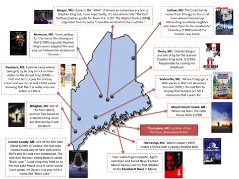 Stephen King Map Of Maine Map