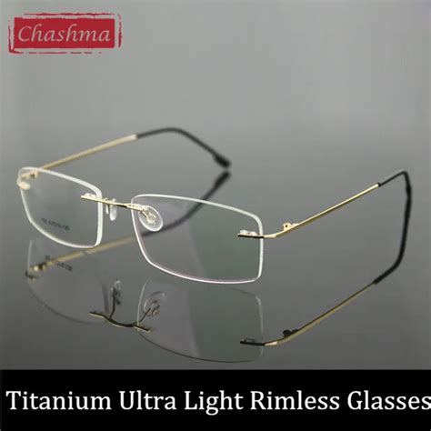 buy chashma women and men prescription spectacles light rimless optical glasses