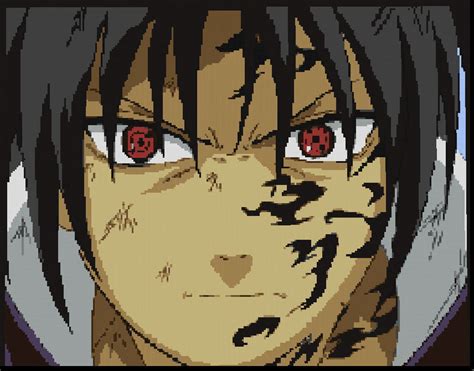 Pixel Art Sasuke Uchiha Facile Sasuke Uchiha Pixel Art Minecraft Map Images