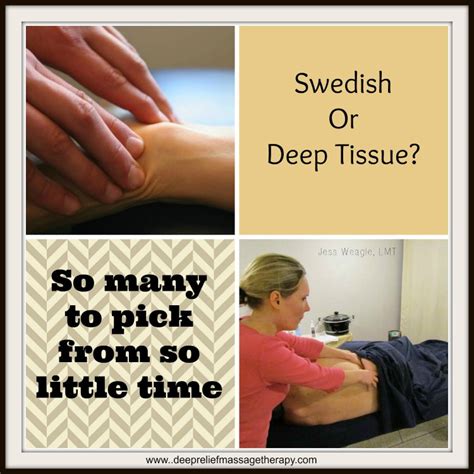 Swedish Vs Deep Tissue Massage