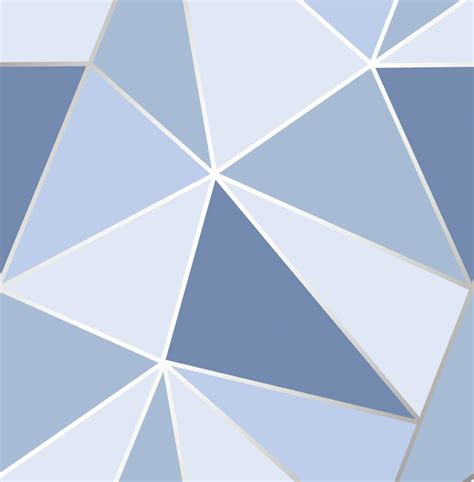 Fd41992 Fine Decor Apex Geo Blue Geometric Design Wallpaper Wallpaper