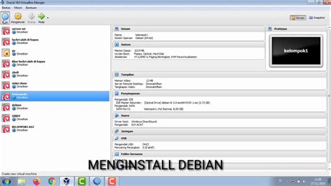 Cara Menginstall Debian Di Virtualbox Youtube