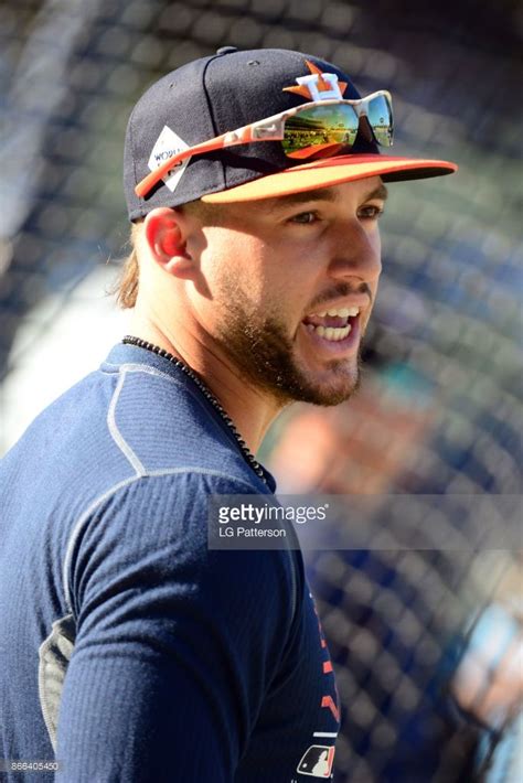 Select from premium george springer of the highest quality. News Photo : George Springer of the Houston Astros looks ...