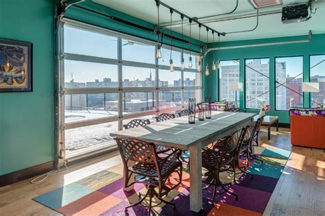 Downtown Penthouse Loft Eclectic Dining Room St Louis By Sandk