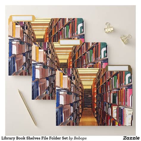 Library Book Shelves File Folder Set File Folder