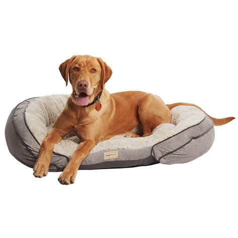 Poochplanet Grand Comfort Gel Bolster Dog Bed Extra Large 42x30