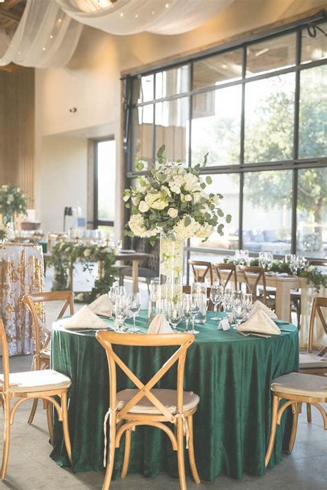 Emerald Green Reception Table Details Styled Wedding Shoot At Galway