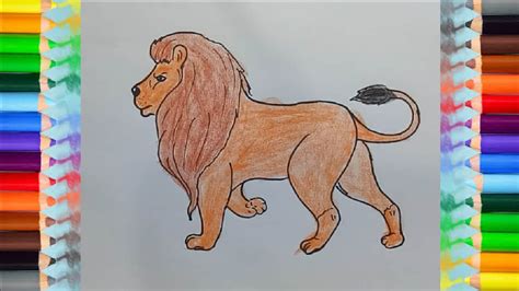 You can even wait to the last step to decide if you want to make it male or female. How to draw a lion easy step by step - Easy animals to draw