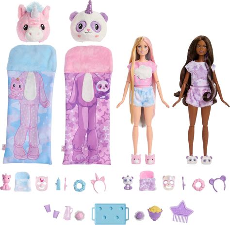 Barbie Cutie Reveal Set De Juego Pijamada Para Niñas De 3 Años En