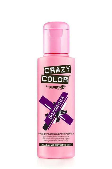Crazy Color Semi Perm Conditioning Hair Dye Colour Temporary Wash In