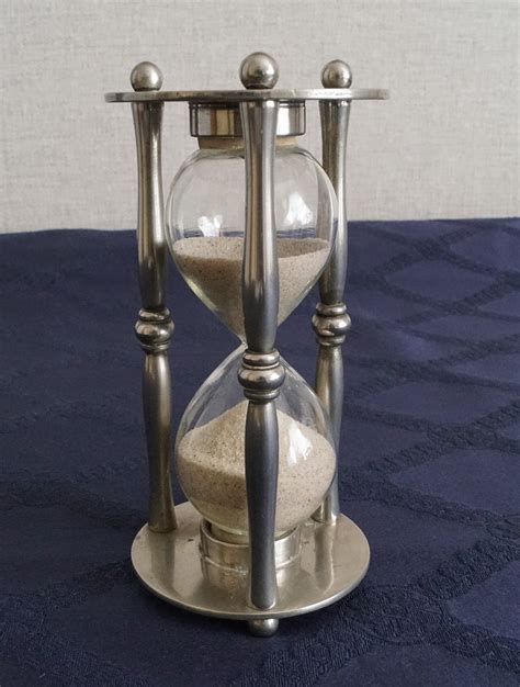 Vintage Metal Hourglass Egg Timer Vintage Sandglass Timer Etsy