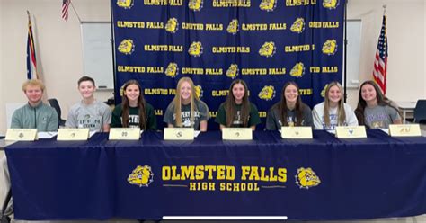 Olmsted Falls Celebrates Athletes On Signing Day Morning Journal