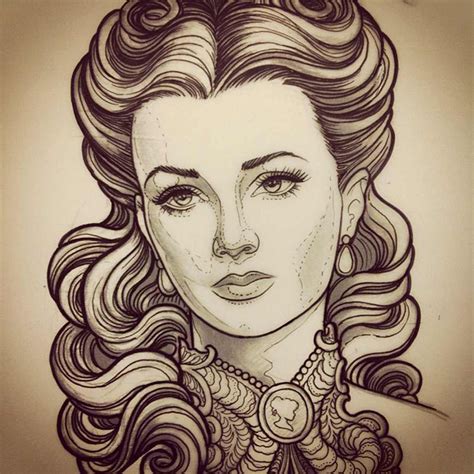 Pin By Afs On Tattoos Portrait Tattoo Portrait Outline Traditional