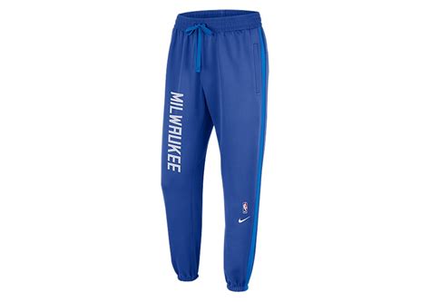 Nike Nba Milwaukee Bucks Showtime City Edition Therma Flex Pants Game