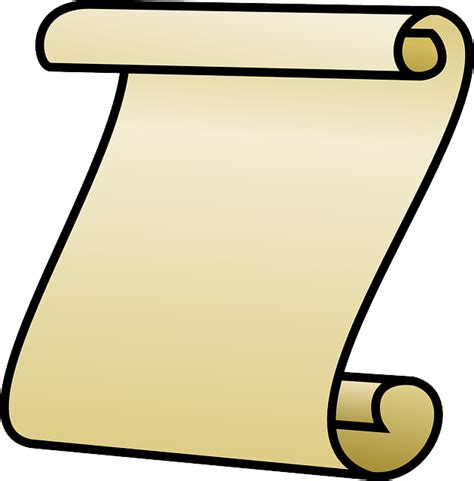 Free Vector Graphic Scroll Icon Note Paper Open Free Image On