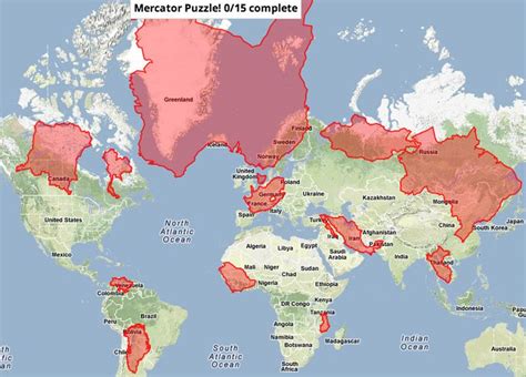 Mercator Puzzle Interactive Puzzle For Visualizing Mercator