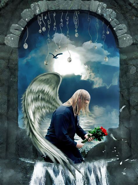 Tears Of Heaven Angel Art Fantasy Male Tears In Heaven