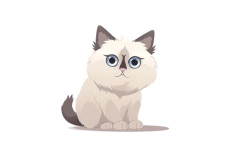 2 Cartoon Birman Cat Png Designs And Graphics