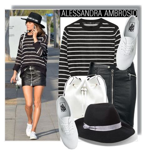 Alessandra Ambrosio In Stripes By Anne Mclayne Liked On Polyvore